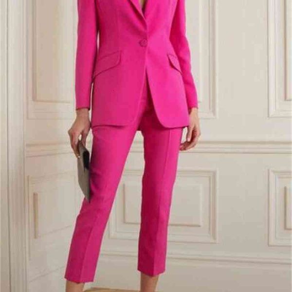 women's two piece pants 2 pcs fuchsia women suits business pantsuits office formal ladies work wear blazer outfit pantsuit custom made, White
women's two piece pants 2 pcs fuchsia women suits business pantsuits office formal ladies work wear blazer outfit pantsuit custom made, White
