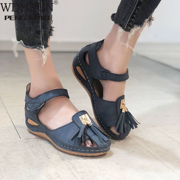 sandals 2021 women's casual tassels ladies hook and loop round toe retro pu leather stitched breathable shoes mbqm, Black
sandals 2021 women's casual tassels ladies hook and loop round toe retro pu leather stitched breathable shoes mbqm, Black