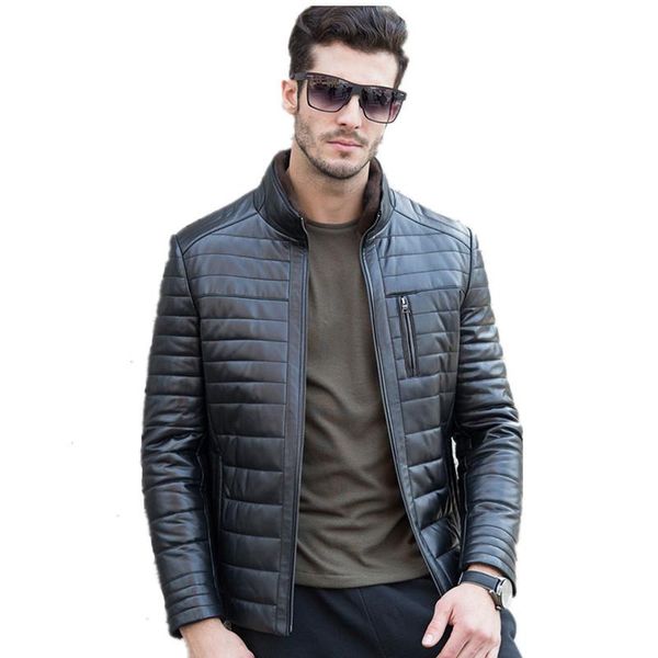 men's leather & faux genuine jacket luxury sheepskin down winter men real collar coat chaqueta hombre yr0001 my1592, Black
men's leather & faux genuine jacket luxury sheepskin down winter men real collar coat chaqueta hombre yr0001 my1592, Black