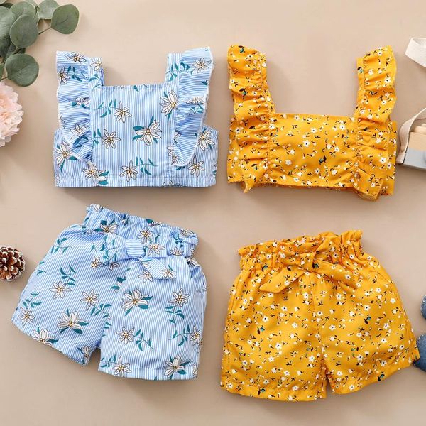girls clothes summer 2021 outfits for toddler baby ruffles square collar floral printed +shorts vetement fille clothing sets, White
girls clothes summer 2021 outfits for toddler baby ruffles square collar floral printed +shorts vetement fille clothing sets, White
