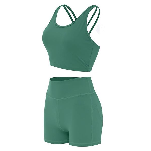 yoga outfit women sports workout suits back crossed vest and shorts 2 pcs set elastic squat proof sport leggings push up sportswear
yoga outfit women sports workout suits back crossed vest and shorts 2 pcs set elastic squat proof sport leggings push up sportswear