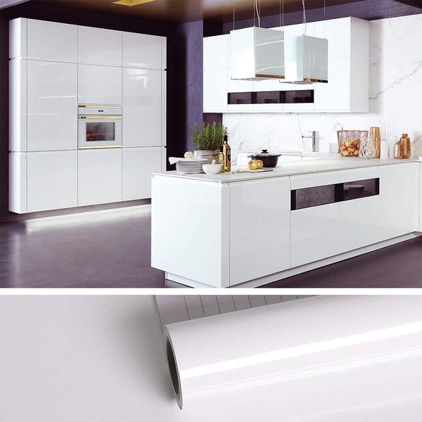 wallpapers wokhome white glossy pvc self adhesive wallpaper film waterproof contact paper cabinets peel and stick kitchen walls removable
wallpapers wokhome white glossy pvc self adhesive wallpaper film waterproof contact paper cabinets peel and stick kitchen walls removable