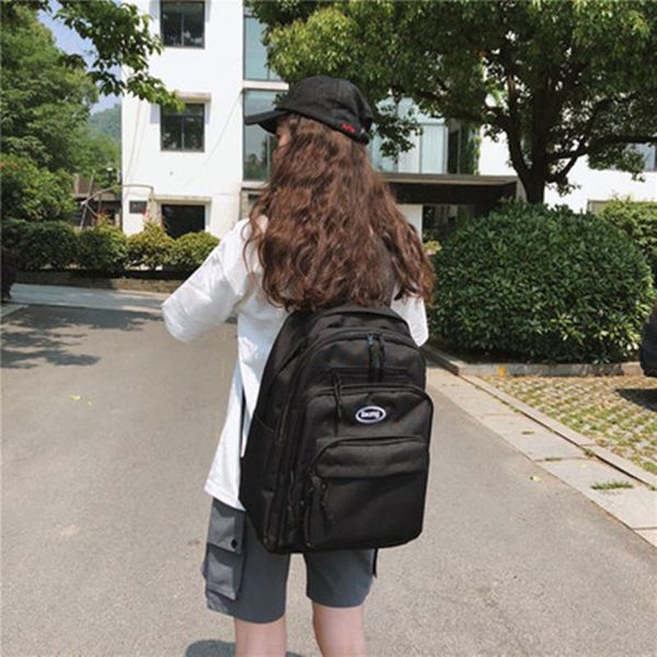 backpack large capacity pure color nylon women college male female school bagpack travel shoulder casual couple rucksack
backpack large capacity pure color nylon women college male female school bagpack travel shoulder casual couple rucksack