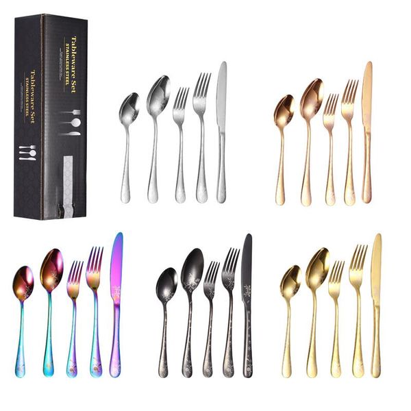 dinnerware sets 20pcs/4set dinnenrware set christmas elk stainless steel flatware dinner knife fork spoon teaspoon cutlery for home
dinnerware sets 20pcs/4set dinnenrware set christmas elk stainless steel flatware dinner knife fork spoon teaspoon cutlery for home