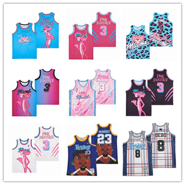 man miami pink panther 3 basketball jerseys good friday #8 debo #23 smokey friday's #00 craig jersey, Black
man miami pink panther 3 basketball jerseys good friday #8 debo #23 smokey friday's #00 craig jersey, Black