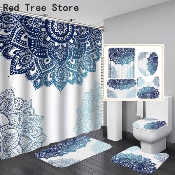 shower curtains luxury mandala printing curtain bathroom cover waterpoof polyester traditional design toilet floor mat rug 4pcs set decor
shower curtains luxury mandala printing curtain bathroom cover waterpoof polyester traditional design toilet floor mat rug 4pcs set decor