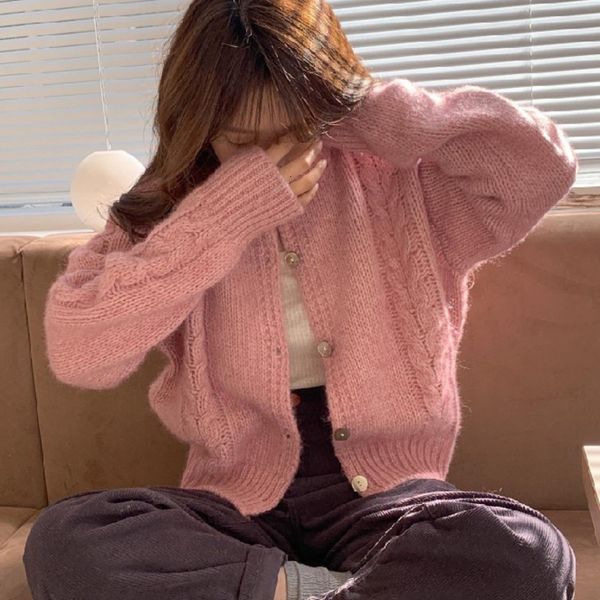hoodies twisted korean sweater solid casual withered autumn outerwear female mesh cardigan pull femme, Black
hoodies twisted korean sweater solid casual withered autumn outerwear female mesh cardigan pull femme, Black