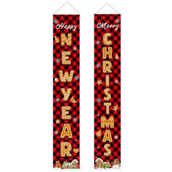 christmas red and black lattice couplets outdoor decoration curtains holiday parties hanging flags party
christmas red and black lattice couplets outdoor decoration curtains holiday parties hanging flags party