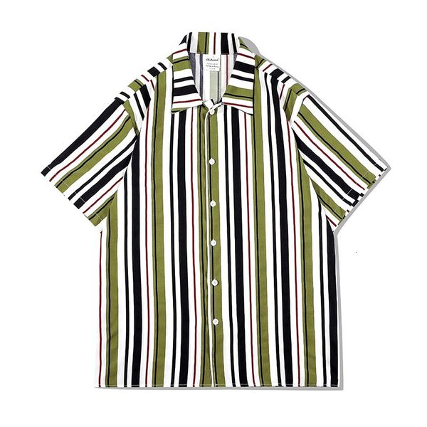 men's casual shirts high striped street color match short sleeve men's shirts oversize summer retro hawaiian harajuku loose casual, White;black
men's casual shirts high striped street color match short sleeve men's shirts oversize summer retro hawaiian harajuku loose casual, White;black