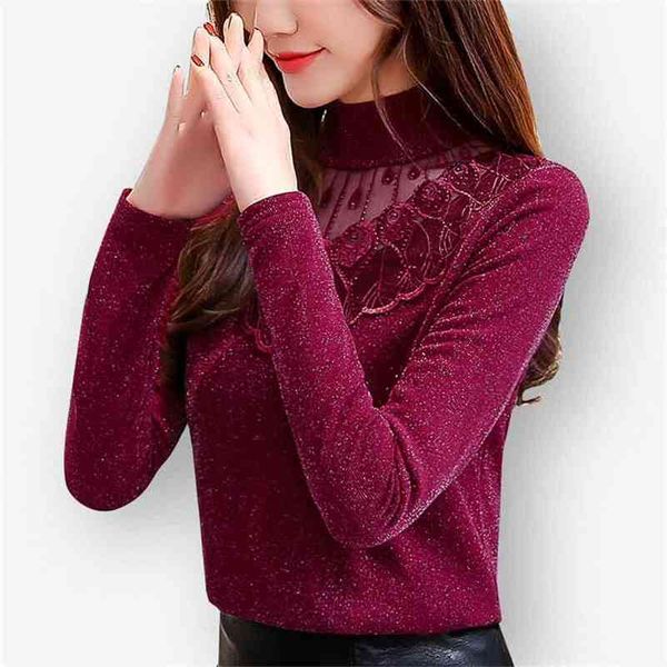 new autumn winter women bottom lace mesh diamonds blouse shirt female slender warm long sleeves blouse plus size 5xl 210401, White
new autumn winter women bottom lace mesh diamonds blouse shirt female slender warm long sleeves blouse plus size 5xl 210401, White