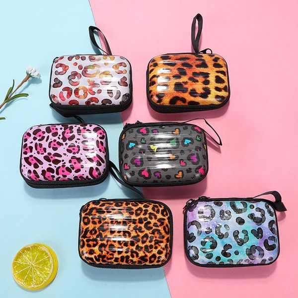 creative suitcase shaped coin purse leopard printed tinplate earphone storage bag zipper wallet pouch ornament with hanging rope bags
creative suitcase shaped coin purse leopard printed tinplate earphone storage bag zipper wallet pouch ornament with hanging rope bags