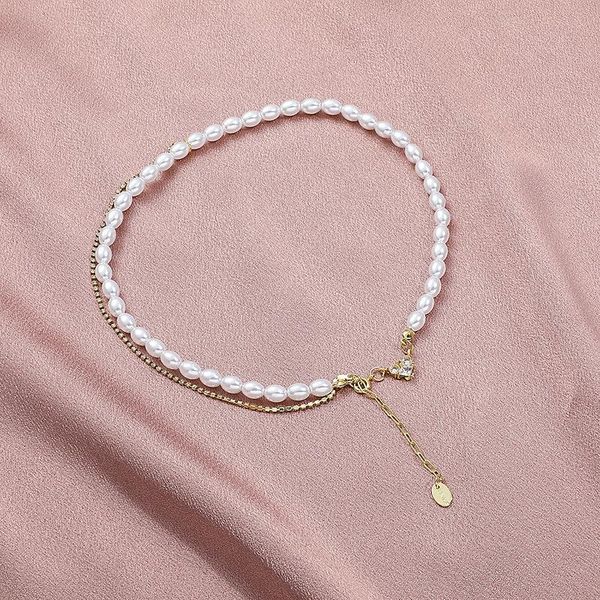 pendant necklaces origin summer temperament asymmetric cubic zircon chokers necklace for women beaded simulation pearl love heart jewelry, Silver
pendant necklaces origin summer temperament asymmetric cubic zircon chokers necklace for women beaded simulation pearl love heart jewelry, Silver