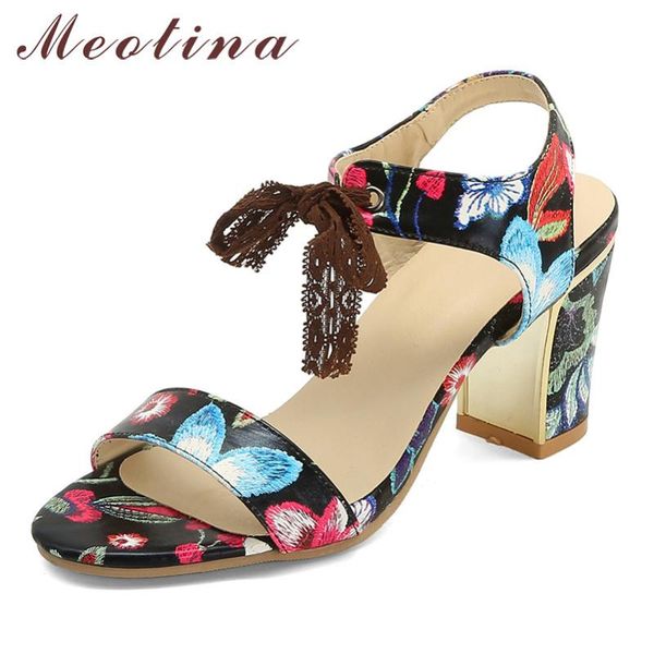 dress shoes meotina women summer sandals mixed colors thick heels party lace up extreme high heel ladies plus size 33-44, Black
dress shoes meotina women summer sandals mixed colors thick heels party lace up extreme high heel ladies plus size 33-44, Black
