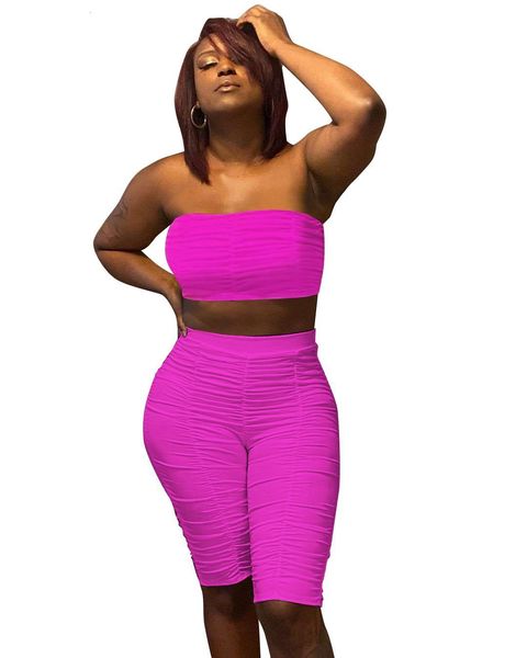 fashion women's nightclub wear two piece sets summer female draped solid strapless sleeveless crop biker shorts set, Gray
fashion women's nightclub wear two piece sets summer female draped solid strapless sleeveless crop biker shorts set, Gray