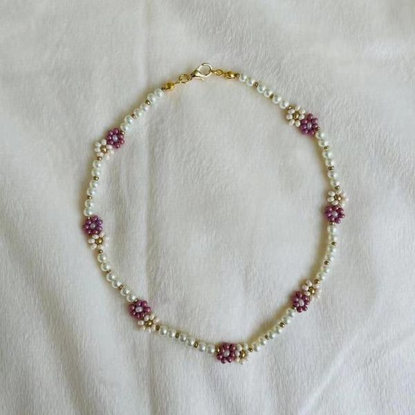chokers handmade jewelry natural small pearl chain purple flower pendant necklace for women's fashion sweet daily wear match accessorie, Golden;silver
chokers handmade jewelry natural small pearl chain purple flower pendant necklace for women's fashion sweet daily wear match accessorie, Golden;silver