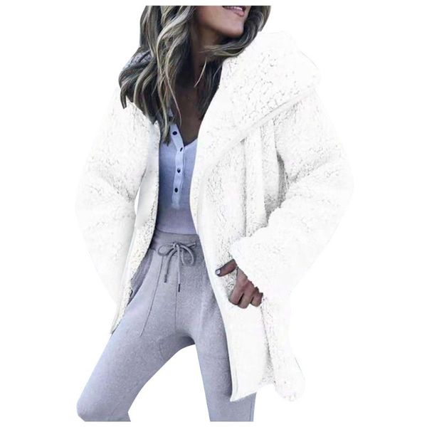 women's fur & faux ladies winter long sleeve hoodie cardigan casual jacket thicken down cotton padded vestido de mujer, Black
women's fur & faux ladies winter long sleeve hoodie cardigan casual jacket thicken down cotton padded vestido de mujer, Black