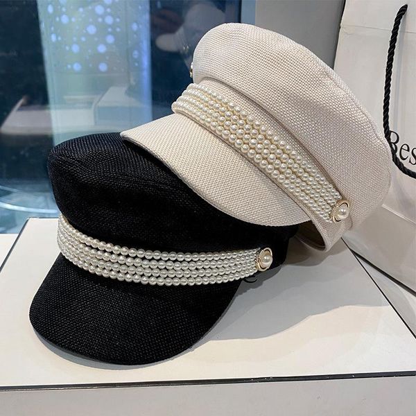 stingy brim hats british retro pearl chain duck tongue beret autumn winter korean flat-navy hat for men women fashion foreign temperamen, Blue;gray
stingy brim hats british retro pearl chain duck tongue beret autumn winter korean flat-navy hat for men women fashion foreign temperamen, Blue;gray
