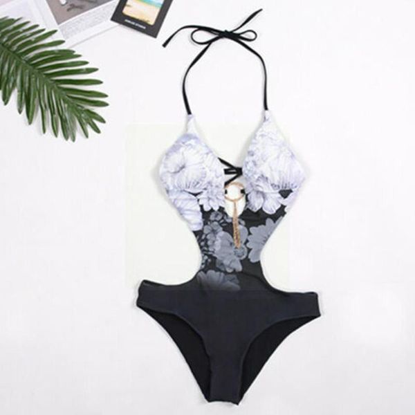 women's swimwear summer one piece bikini women backless female swimsuit suit femme swimming bain halter maillot de push-up bea q7l8, White;black
women's swimwear summer one piece bikini women backless female swimsuit suit femme swimming bain halter maillot de push-up bea q7l8, White;black