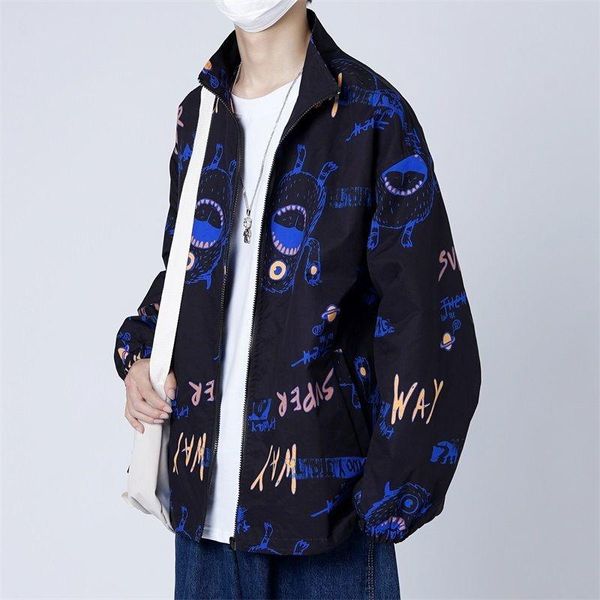 men's jackets 2021 autumn jacket korean version trend youth versatile casual loose streetwear thin cartoon windbreaker recommend, Black;brown
men's jackets 2021 autumn jacket korean version trend youth versatile casual loose streetwear thin cartoon windbreaker recommend, Black;brown