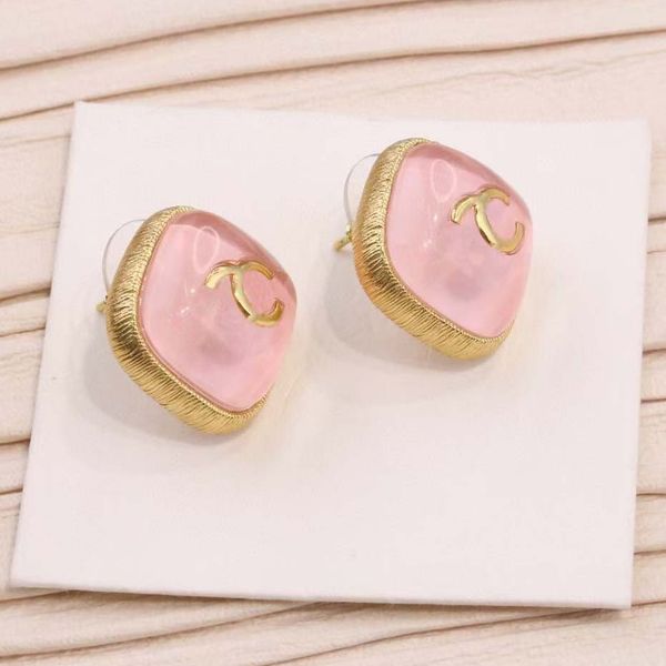 2021 square shape stud earring with pink jade for women wedding jewelry gift have stamp box ps3255, Golden
2021 square shape stud earring with pink jade for women wedding jewelry gift have stamp box ps3255, Golden