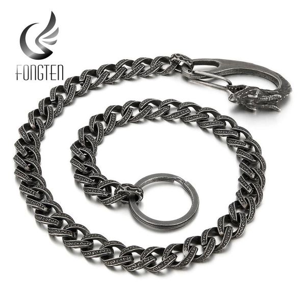 chains fongten retro cuban link chain men necklace matte black big clasp dragon charm stainless steel vintage jewelry gift, Silver
chains fongten retro cuban link chain men necklace matte black big clasp dragon charm stainless steel vintage jewelry gift, Silver