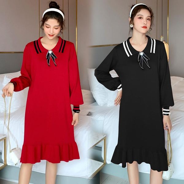 maternity dresses 1602# autumn korean fashion knitted dress slim straight loose clothes for pregnant women winter pregnancy, White
maternity dresses 1602# autumn korean fashion knitted dress slim straight loose clothes for pregnant women winter pregnancy, White