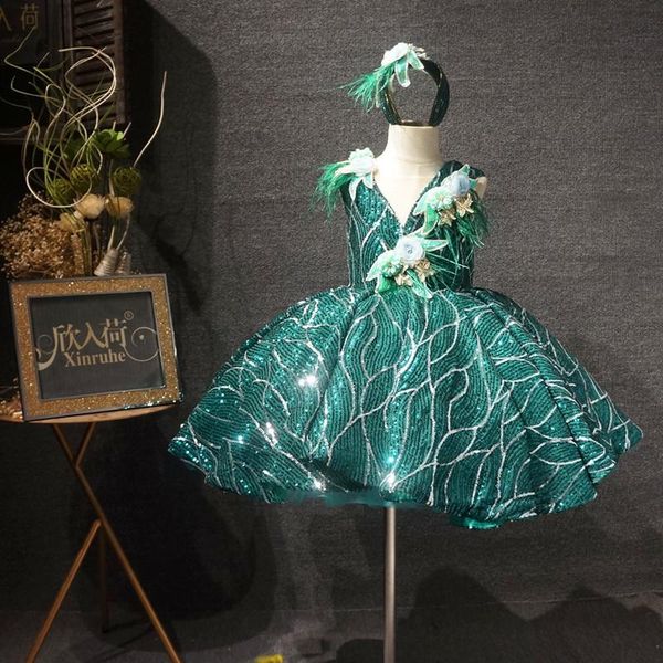 real picture luxury green sequins baby girls dresses for birthday party kids clothes children gown pageant dress family matching outfits, Blue
real picture luxury green sequins baby girls dresses for birthday party kids clothes children gown pageant dress family matching outfits, Blue
