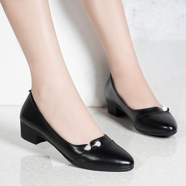 dress shoes women pumps grey boat pu leather medium heels office rhinestone slip on zapatos mujer n7793l, Black
dress shoes women pumps grey boat pu leather medium heels office rhinestone slip on zapatos mujer n7793l, Black
