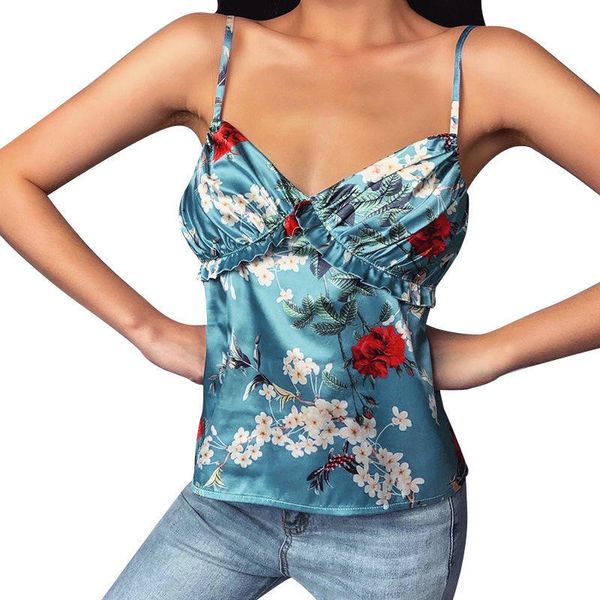 summer crop fashion womens floral printed vest easy cropped female clothes femme, White
summer crop fashion womens floral printed vest easy cropped female clothes femme, White
