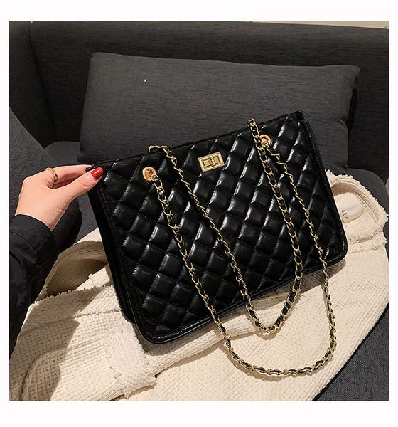 women's bag 2021 autumn and winter fashion diamond lattice embroidered wire large capacity textured one shoulder chain
women's bag 2021 autumn and winter fashion diamond lattice embroidered wire large capacity textured one shoulder chain