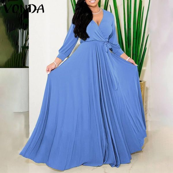 casual dresses elegant maxi dress 2021 vonda women summer sundress holiday vintage long sleeve party drsss oversized vestido, Black;gray
casual dresses elegant maxi dress 2021 vonda women summer sundress holiday vintage long sleeve party drsss oversized vestido, Black;gray