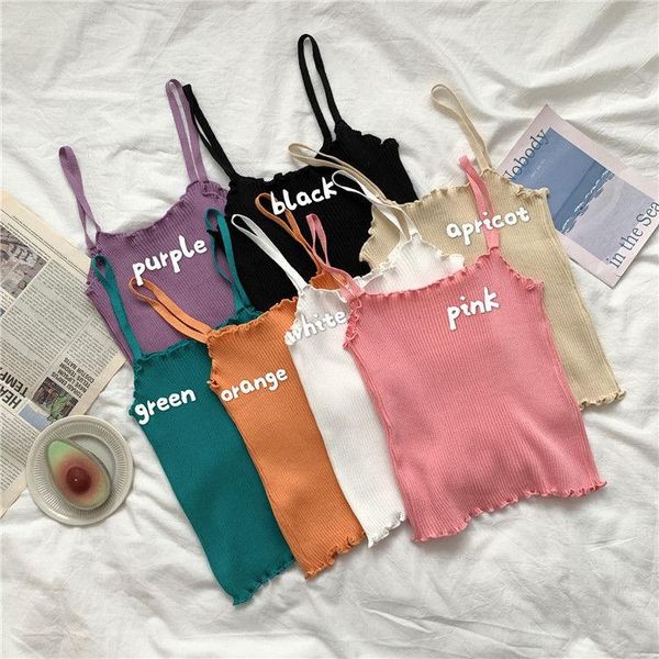samuzi fast fashion women's clothing - korean version auricularia edge knitted suspender vest with short high waisted jacket on camisol, Black;white
samuzi fast fashion women's clothing - korean version auricularia edge knitted suspender vest with short high waisted jacket on camisol, Black;white