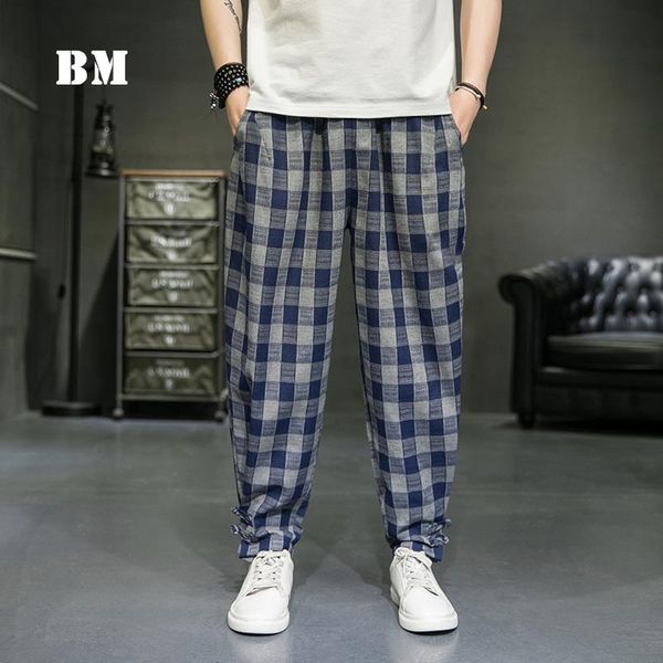 men's pants 2021 chinese style plus size casual plaid summer loose thin harem trousers men clothing harajuku joggers male m-5xl, Black
men's pants 2021 chinese style plus size casual plaid summer loose thin harem trousers men clothing harajuku joggers male m-5xl, Black