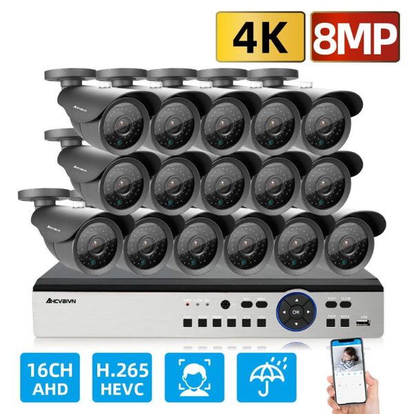 h.265 16ch ahd kit 4k security system super 8pcs 16pcs 8mp face detection camera outdoor video surveillance cctv dvr 4t hdd wireless kits
h.265 16ch ahd kit 4k security system super 8pcs 16pcs 8mp face detection camera outdoor video surveillance cctv dvr 4t hdd wireless kits