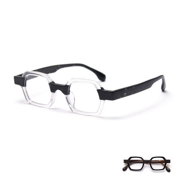 sunglasses retro acetate flat lens glasses women's and men's small spectacle frame, White;black
sunglasses retro acetate flat lens glasses women's and men's small spectacle frame, White;black