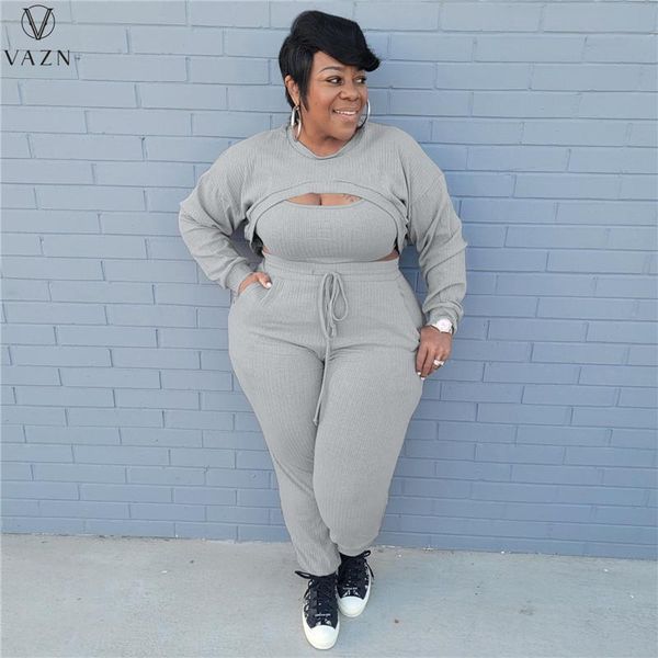 women's two piece pants vazn 2022 luxury designer women suit street casual style long sleeve short strapless elastic 3 sets, White
women's two piece pants vazn 2022 luxury designer women suit street casual style long sleeve short strapless elastic 3 sets, White