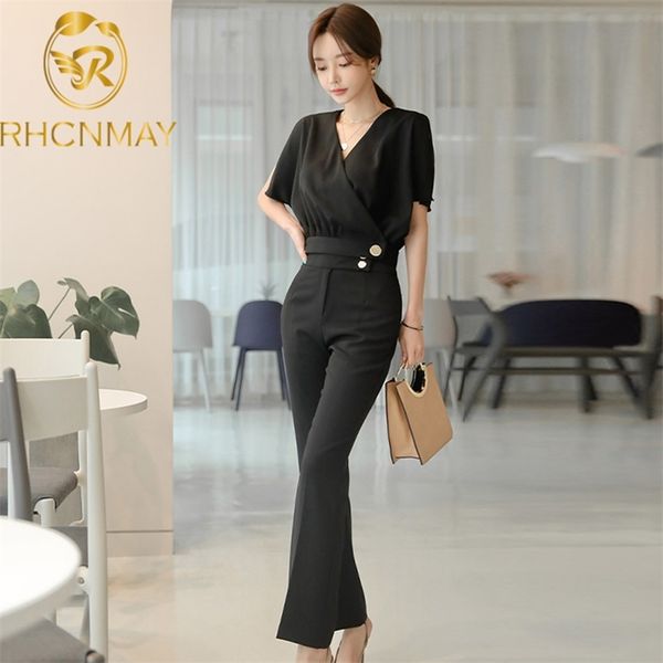 summer women formal 2 piece pant suit fashion short sleeve ol blouse + slim work calf length pants set office ladies 210506, White
summer women formal 2 piece pant suit fashion short sleeve ol blouse + slim work calf length pants set office ladies 210506, White