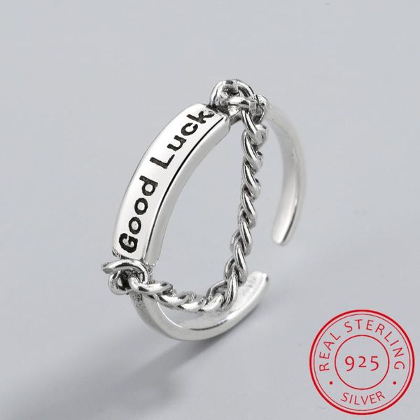 fashion good luck initial letter 925 sterling silver dainty ring for women retro vintage thai tassel chain gifts cluster rings, Golden;silver
fashion good luck initial letter 925 sterling silver dainty ring for women retro vintage thai tassel chain gifts cluster rings, Golden;silver