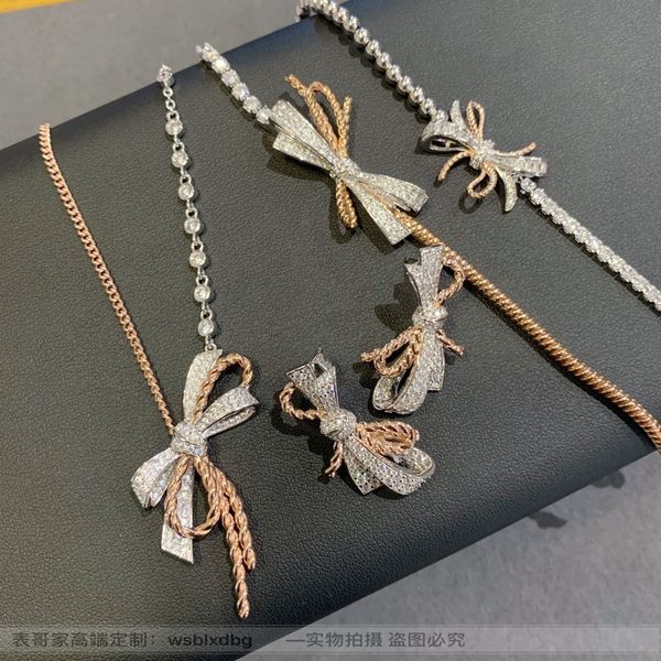 bowknot series ribbon two-tone wrapped ruyi knot light luxury dinner bracelet necklace earring earrings ring brooch designers jewelry, Black
bowknot series ribbon two-tone wrapped ruyi knot light luxury dinner bracelet necklace earring earrings ring brooch designers jewelry, Black