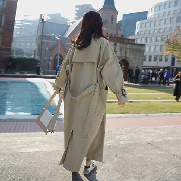 women's trench coats edition of fund autumn long loose dust coat whom british wind over-the-knee overcoat college students yr8o, Tan;black
women's trench coats edition of fund autumn long loose dust coat whom british wind over-the-knee overcoat college students yr8o, Tan;black
