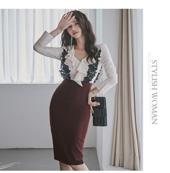 casual dresses spring women waist slim wear to work ol business midi vestido de festa korea trumpet bodycon dress a23d, Black;gray
casual dresses spring women waist slim wear to work ol business midi vestido de festa korea trumpet bodycon dress a23d, Black;gray