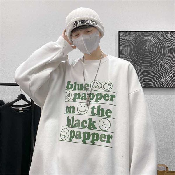 hybskr autumn winter letter graphic mens sweatshirts o-neck oversized male fashion brand pullovers hoodies 220114, Black
hybskr autumn winter letter graphic mens sweatshirts o-neck oversized male fashion brand pullovers hoodies 220114, Black