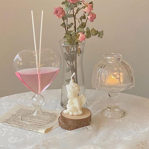 vases heart shape fragrance flower vase bottle home decore coffee table decor