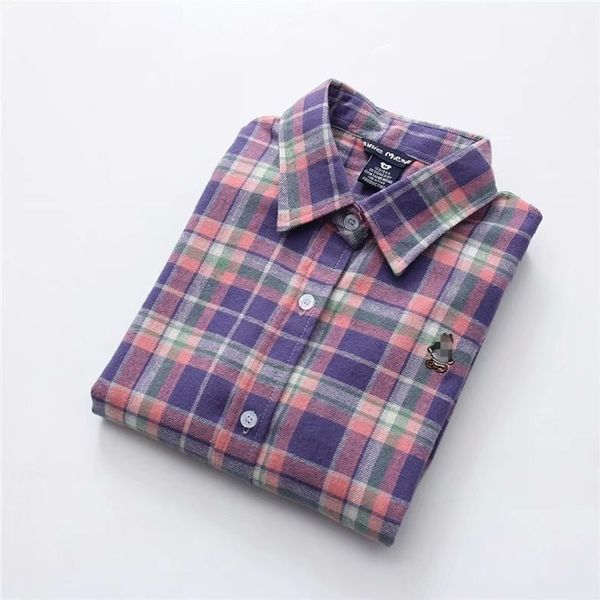 autumn women blouses casual lapel button long sleeve sanding cotton plaid shirts korean bottom plus size shirts female 32 colors 210412, White
autumn women blouses casual lapel button long sleeve sanding cotton plaid shirts korean bottom plus size shirts female 32 colors 210412, White