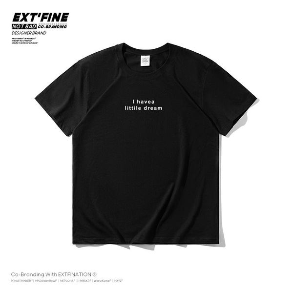 men's t-shirts extfine "i have a little dream " printed men short sleeved t-shirt classic couple tees homme harajuku casual m, White;black
men's t-shirts extfine "i have a little dream " printed men short sleeved t-shirt classic couple tees homme harajuku casual m, White;black
