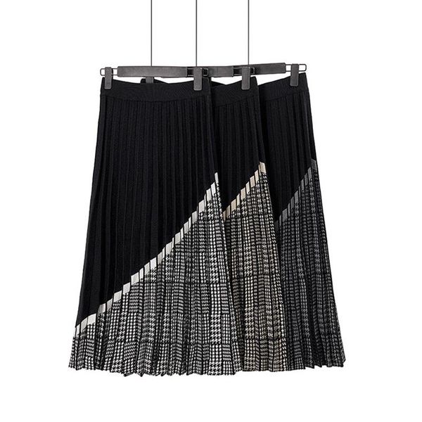 ladies autumn winter skirt women high waisted patchwork elastic elegant skinny pleated female maxi clothes skirts, Black
ladies autumn winter skirt women high waisted patchwork elastic elegant skinny pleated female maxi clothes skirts, Black