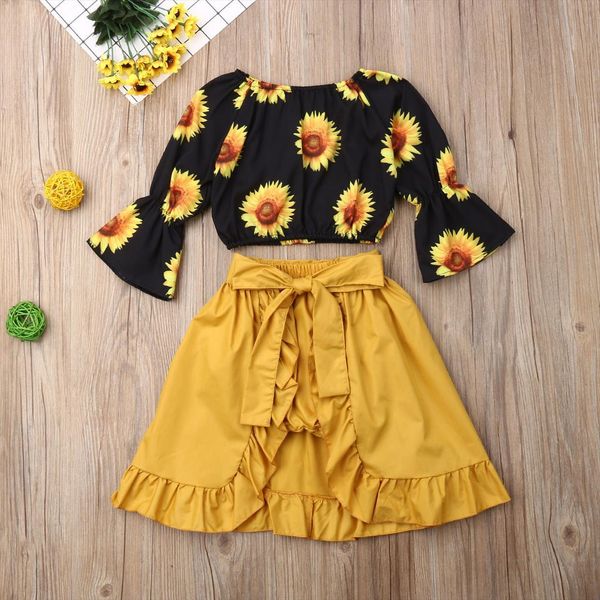 toddler baby girl clothes off shoulder sunflower print flare long sleeve crop tutu short pants skirt 3pcs outfits, White
toddler baby girl clothes off shoulder sunflower print flare long sleeve crop tutu short pants skirt 3pcs outfits, White
