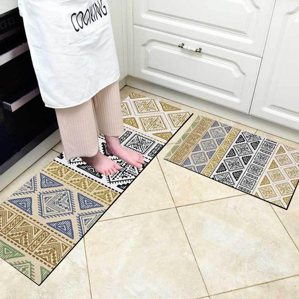 carpets fashion black, yellow and blue geometric ethnic style kitchen mat combination entry bedroom long non-slip bedside blanket 
carpets fashion black, yellow and blue geometric ethnic style kitchen mat combination entry bedroom long non-slip bedside blanket