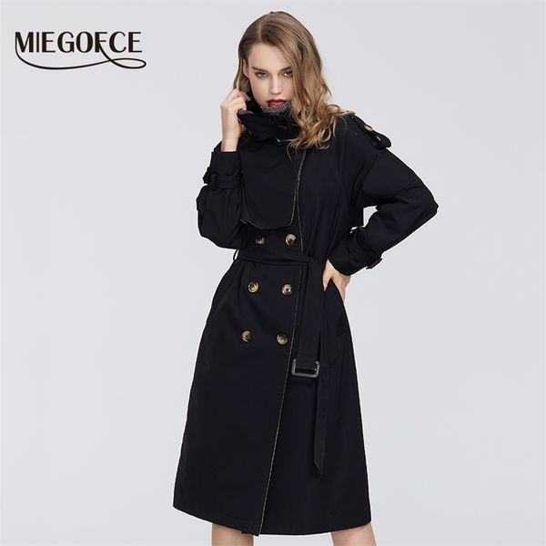 miegofce spring collection womens cloak warm windproof coat trench windbreaker with buttons 210914, Tan;black
miegofce spring collection womens cloak warm windproof coat trench windbreaker with buttons 210914, Tan;black
