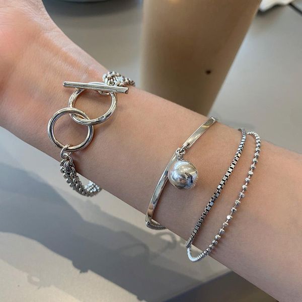 charm bracelets miuoxion fashion personality punk jewelry retro multilayer ot ball bracelet for women feature namour gift all seasons, Golden;silver
charm bracelets miuoxion fashion personality punk jewelry retro multilayer ot ball bracelet for women feature namour gift all seasons, Golden;silver